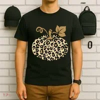 Leopard Pumpkin Fall T-Shirt thumb 6