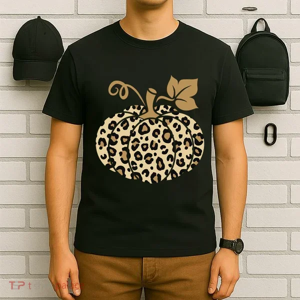Leopard Pumpkin Fall T-Shirt