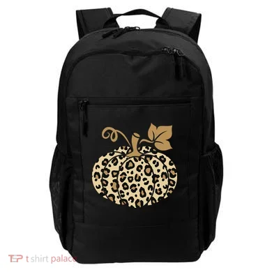 Leopard Pumpkin Fall Backpack