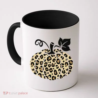Leopard Pumpkin Fall Coffee Mug