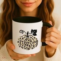 Leopard Pumpkin Fall Coffee Mug thumb 3