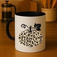 Leopard Pumpkin Fall Coffee Mug thumb 4