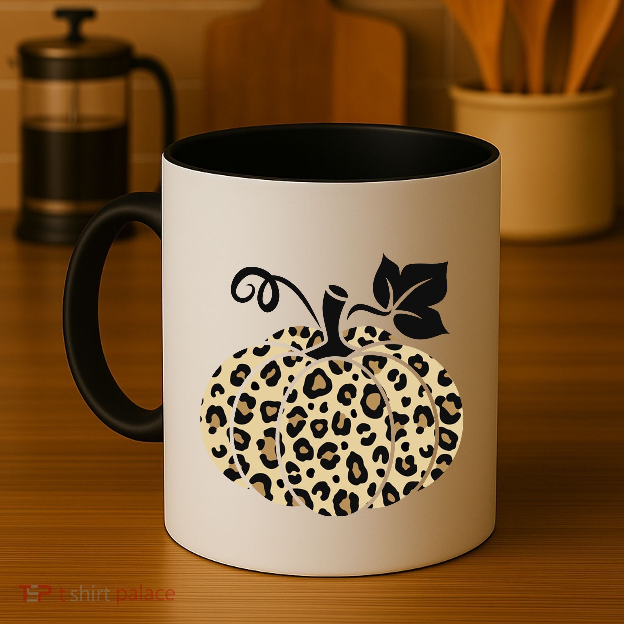 Leopard Pumpkin Fall Coffee Mug