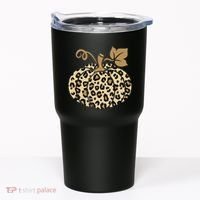 Leopard Pumpkin Fall Tumbler thumb 0