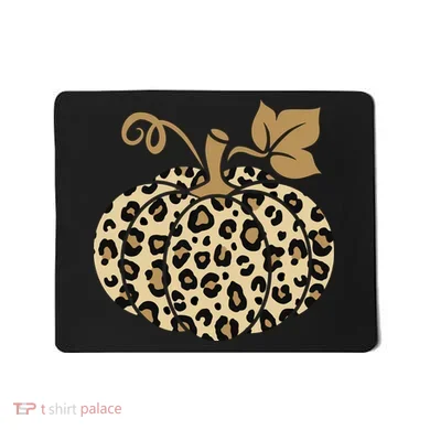 Leopard Pumpkin Fall Mousepad