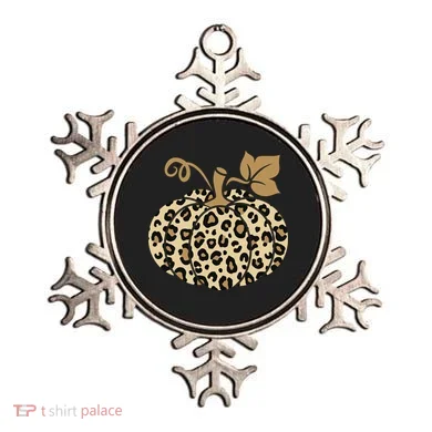 Leopard Pumpkin Fall Ornament