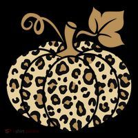 Leopard Pumpkin Fall Ornament thumb 1