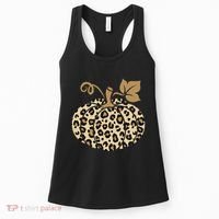 Leopard Pumpkin Fall Women's Tank Top thumb 0