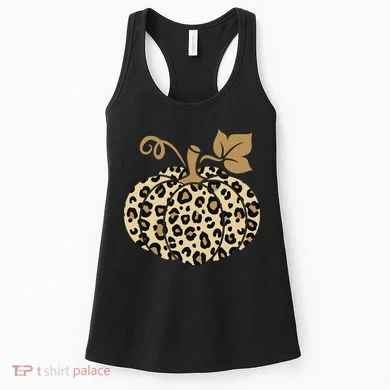 Leopard Pumpkin Fall Women's Tank Top