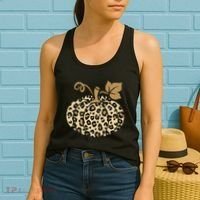 Leopard Pumpkin Fall Women's Tank Top thumb 2