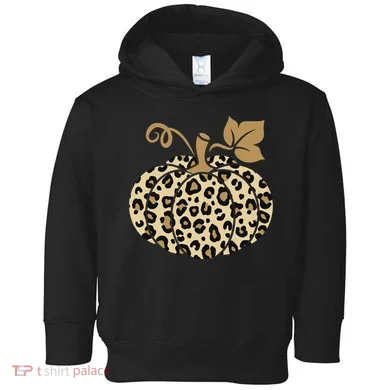 Leopard Pumpkin Fall Toddler Hoodie