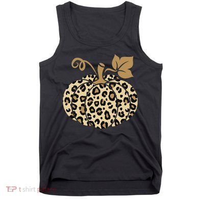 Leopard Pumpkin Fall Tank Top