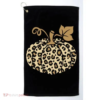 Leopard Pumpkin Fall Golf Towel