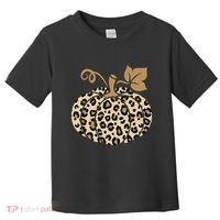 Leopard Pumpkin Fall Toddler T-Shirt thumb 0