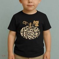 Leopard Pumpkin Fall Toddler T-Shirt thumb 2