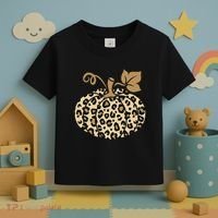 Leopard Pumpkin Fall Toddler T-Shirt thumb 3