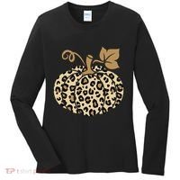Leopard Pumpkin Fall Women's Long Sleeve Shirt thumb 0