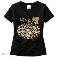 Leopard Pumpkin Fall Women's T-Shirt thumb 0