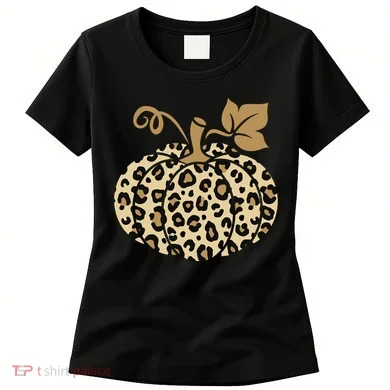 Leopard Pumpkin Fall Women's T-Shirt