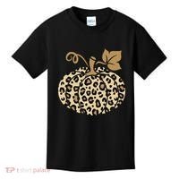 Leopard Pumpkin Fall Kids T-Shirt thumb 0