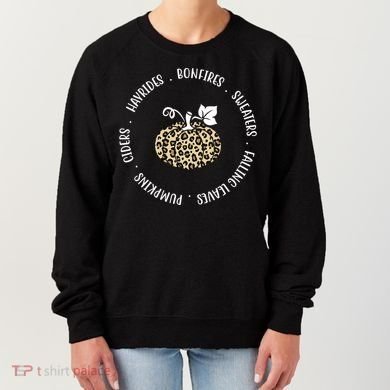 Leopard Pumpkin Fall Lover Women's Sweatshirt