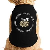 Leopard Pumpkin Fall Lover Doggie Tank thumb 0