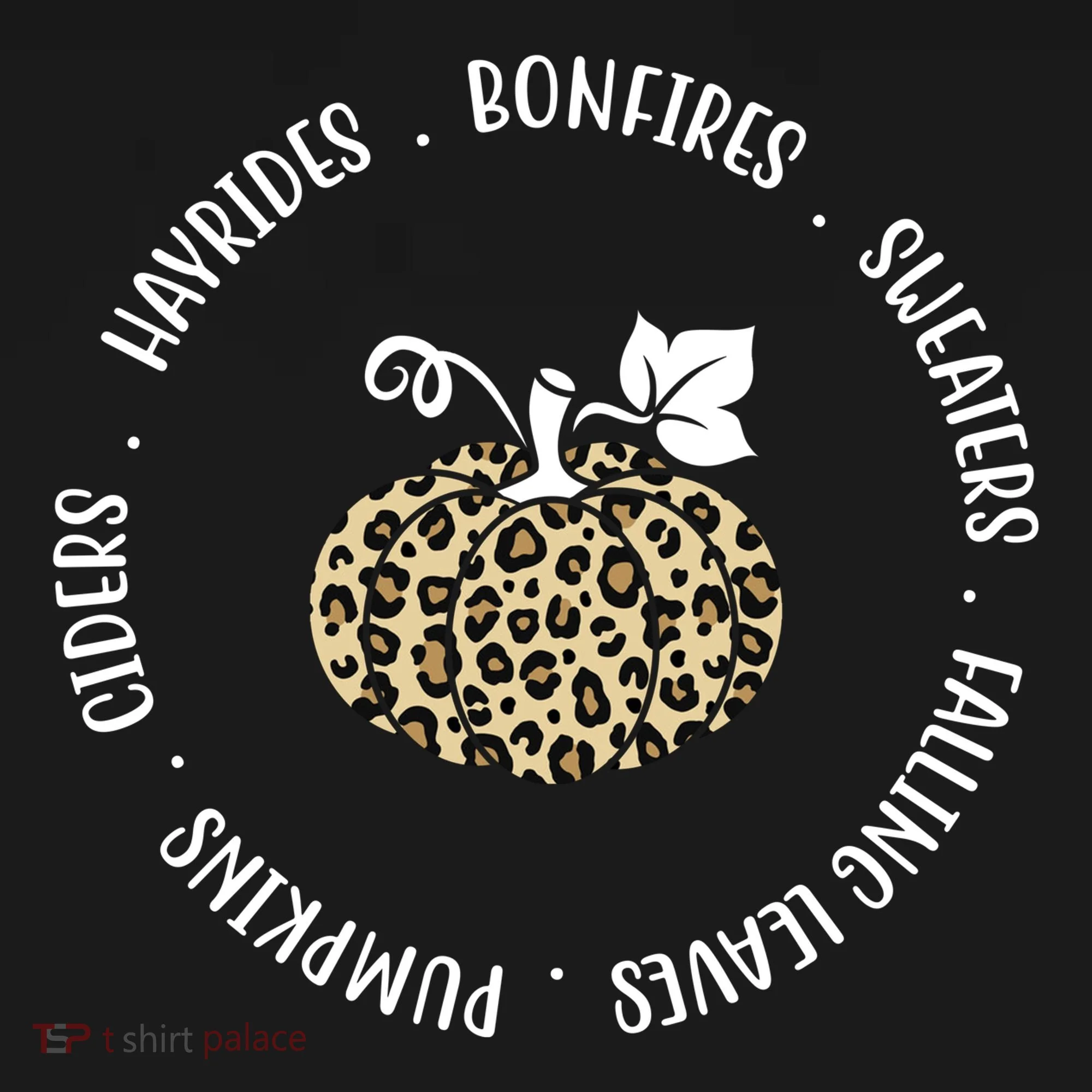 Leopard Pumpkin Fall Lover Doggie Tank