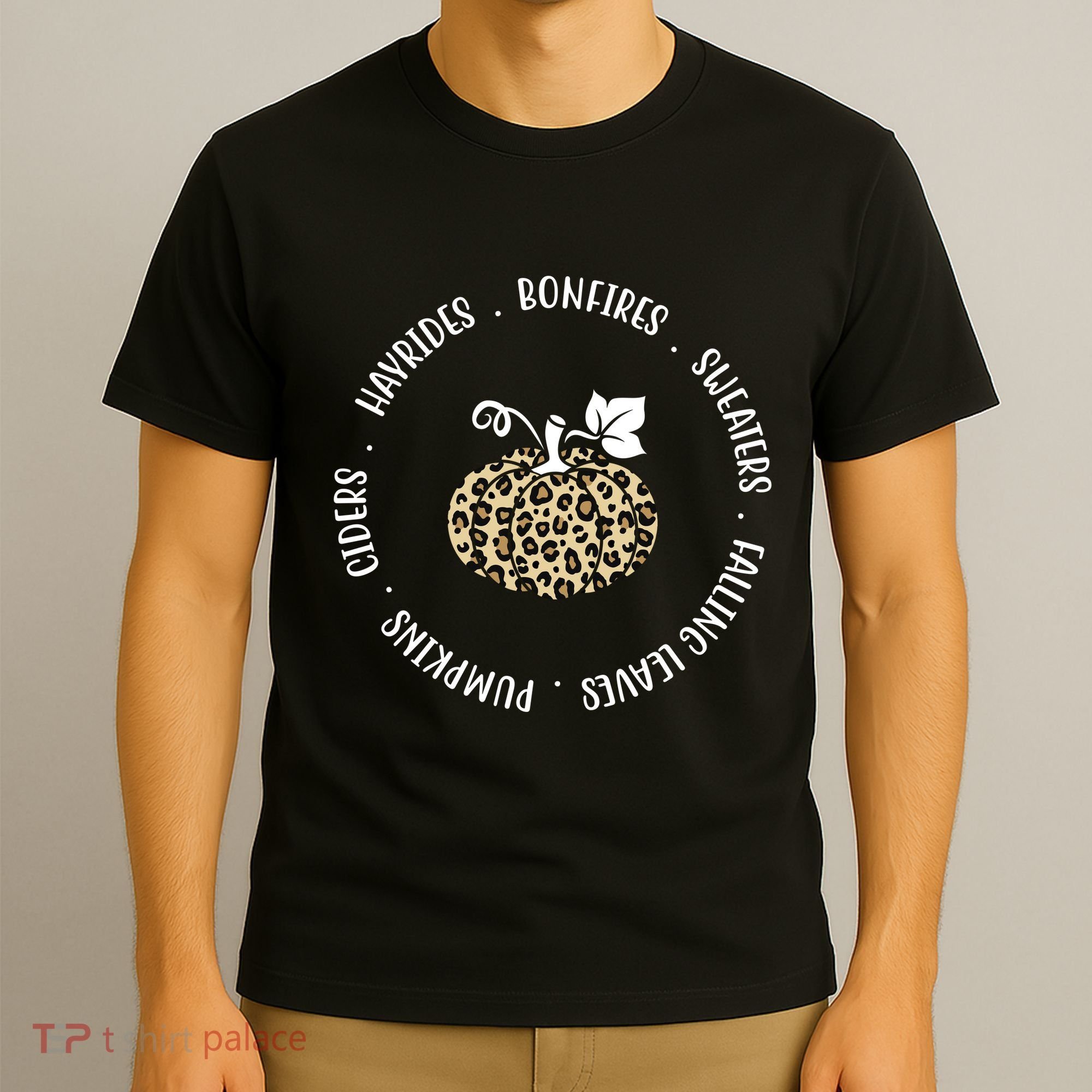 Leopard Pumpkin Fall Lover T-Shirt