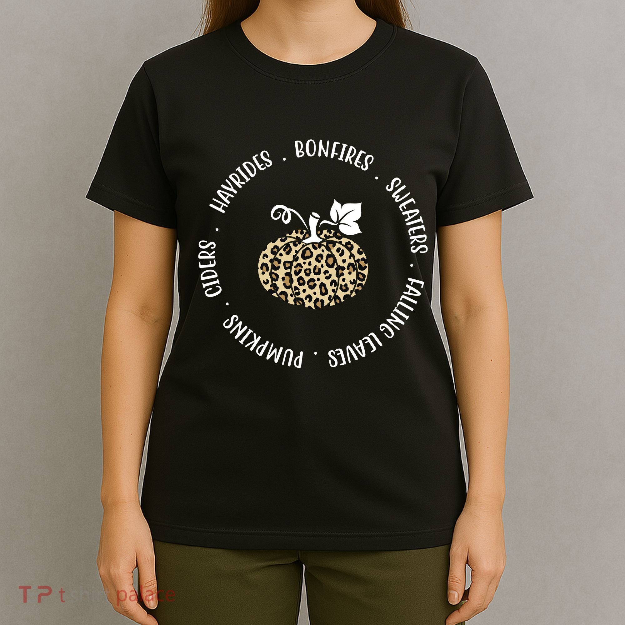 Leopard Pumpkin Fall Lover T-Shirt