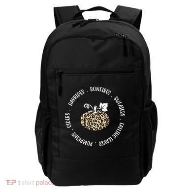 Leopard Pumpkin Fall Lover Backpack