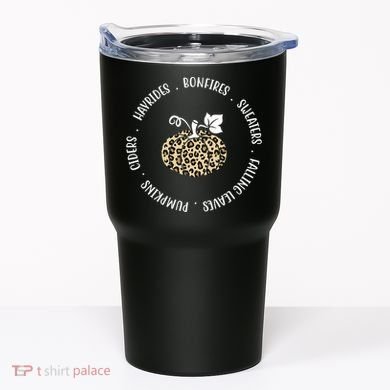 Leopard Pumpkin Fall Lover Tumbler