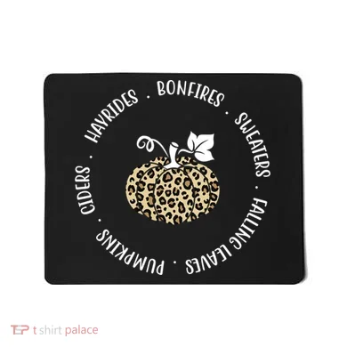 Leopard Pumpkin Fall Lover Mousepad