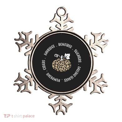Leopard Pumpkin Fall Lover Ornament