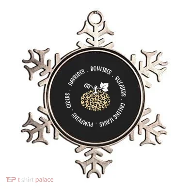 Leopard Pumpkin Fall Lover Ornament