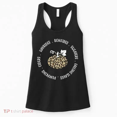 Leopard Pumpkin Fall Lover Women's Tank Top