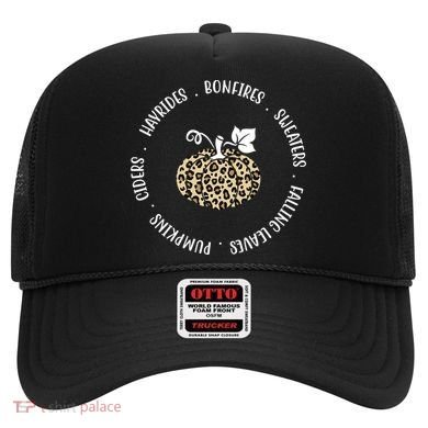 Leopard Pumpkin Fall Lover Hat