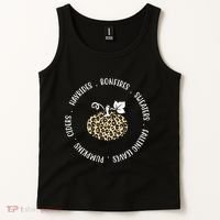 Leopard Pumpkin Fall Lover Tank Top thumb 2