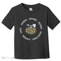 Leopard Pumpkin Fall Lover Toddler T-Shirt thumb 0
