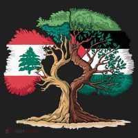 Lebanon Palestine Flag Lebanese Palestinian Women's Sweatshirt thumb 2