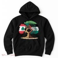 Lebanon Palestine Flag Lebanese Palestinian Hoodie thumb 0