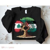 Lebanon Palestine Flag Lebanese Palestinian Sweatshirt thumb 2