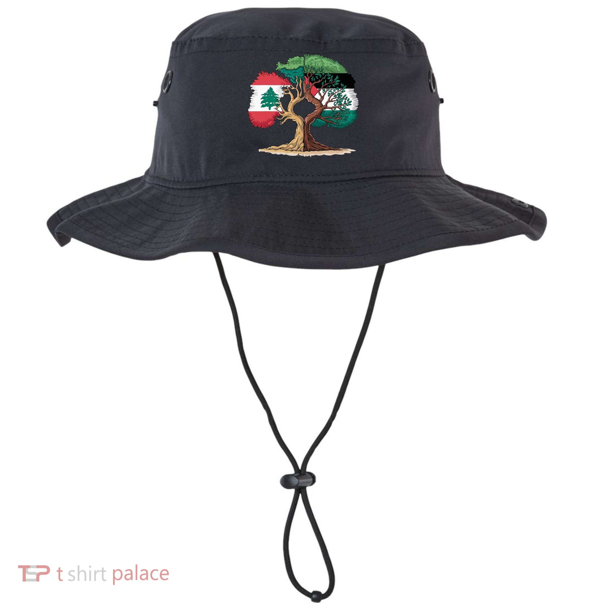 Lebanon Palestine Flag Lebanese Palestinian Bucket Hat