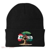 Lebanon Palestine Flag Lebanese Palestinian Beanie thumb 0