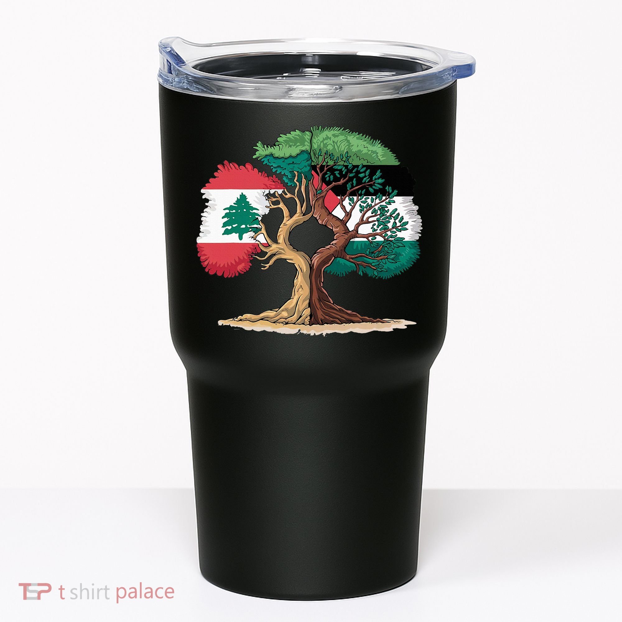 Lebanon Palestine Flag Lebanese Palestinian Tumbler