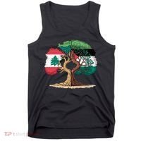 Lebanon Palestine Flag Lebanese Palestinian Tank Top thumb 0