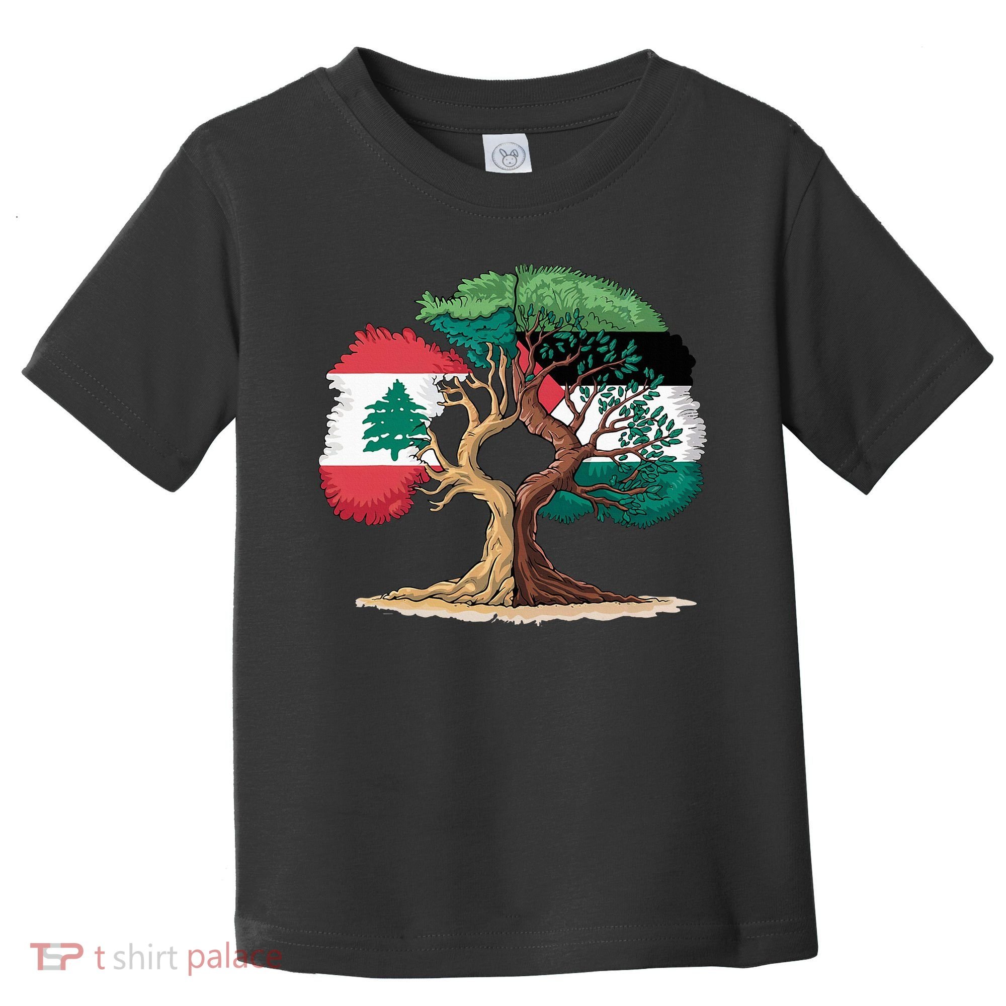 Lebanon Palestine Flag Lebanese Palestinian Toddler T-Shirt