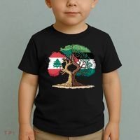 Lebanon Palestine Flag Lebanese Palestinian Toddler T-Shirt thumb 2