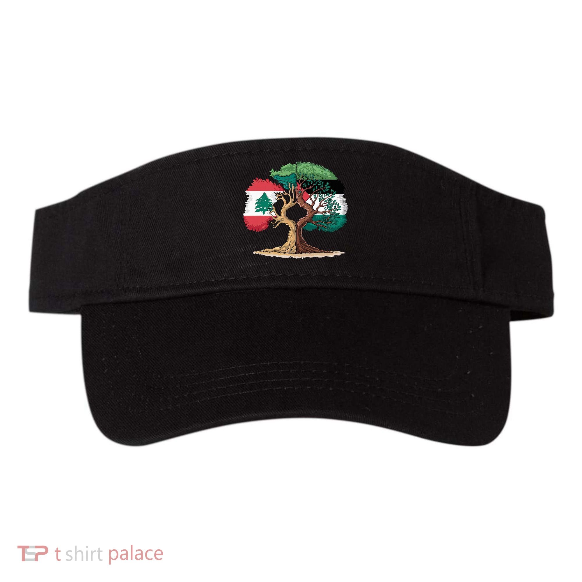 Lebanon Palestine Flag Lebanese Palestinian Visor