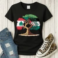 Lebanon Palestine Flag Lebanese Palestinian Women's T-Shirt thumb 3