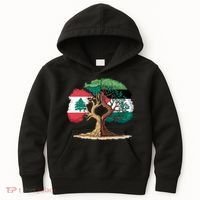 Lebanon Palestine Flag Lebanese Palestinian Kids Hoodie thumb 0